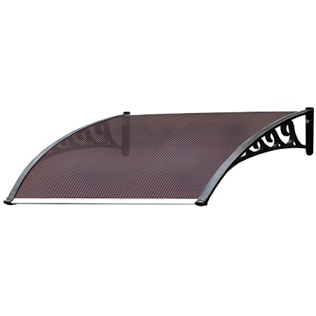 Pensilina 150x100 Modulare in Policarbonato Alveolare Fume | BricoShop24