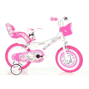 Bicicletta Bambina 16 Pollici 4 5 6 Anni Hello Kitty Rotelle Freni