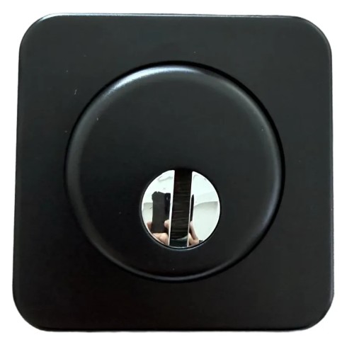 Kit Maniglia Porta Blindata Nero con Accessori Quadri Completo