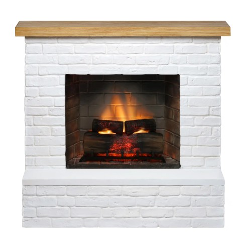 Camino Elettrico Tagu Rolf PowerFlame2 1600w Cemento Bianco