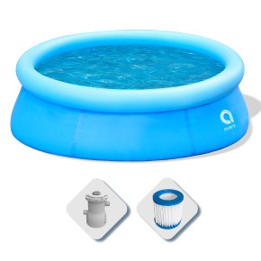 Piscina Tonda 420 cm Fuori Terra con Pompa Filtro h84 cm