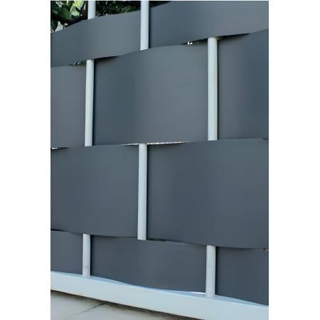Strisce Frangivista in PVC Fogliame 35 m x 19 cm con Clip per Recinzione