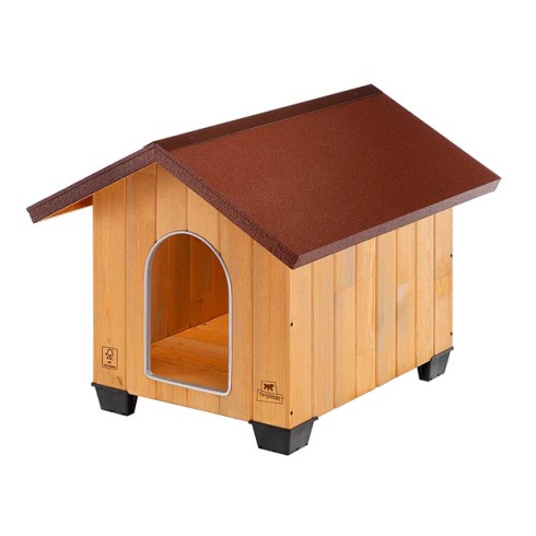 Cuccia per Cani Grande per esterno in legno 81x101x78 cm