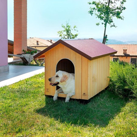 Cuccia per Cani in Legno Grande 89,5x111,5x90 da Esterno