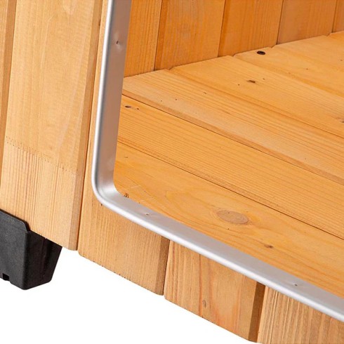 Cuccia per Cani maxi 107,5x130x103 cm da esterno in legno