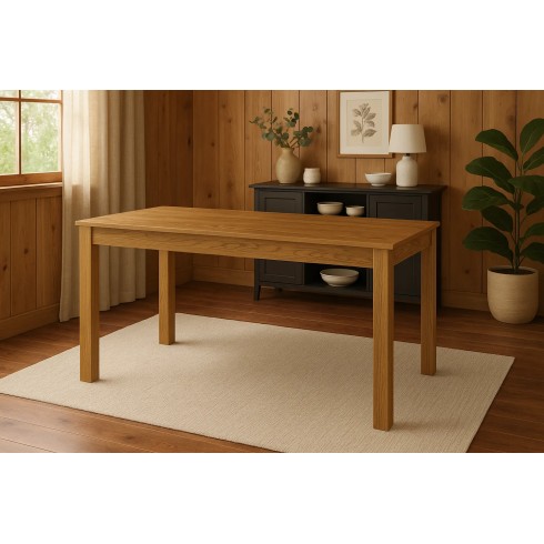 Tavolo Estensibile 140x80 cm Finitura Noce Stelvio
