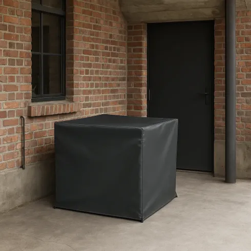 Copertura Condizionatore 95x46x89 cm Poliestere Nero Impermeabile