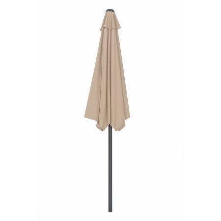 Ombrellone a Mezzaluna 270x133x230H cm Tortora da Parete Acciaio