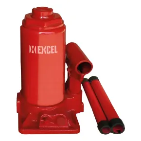 Cric a Bottiglia Idraulico 10 Tonnellate Acciaio Verniciato Rosso