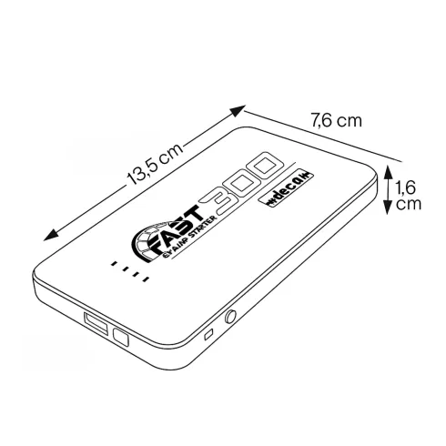 Avviatore Portatile 12V 4K 900 con Power Bank e Luce LED Integrata