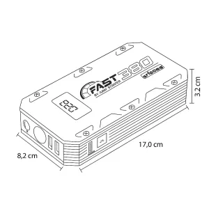 Avviatore Portatile 12K 12V 15Ah con Power Bank e Luce LED Integrata 2