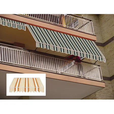 Tenda da Sole a Caduta 100x245 cm Alluminio e Poliestere Arancione
