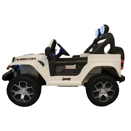 Macchina Jeep Wrangler a Batteria 12V Fuoristrada Bianco per Bambini