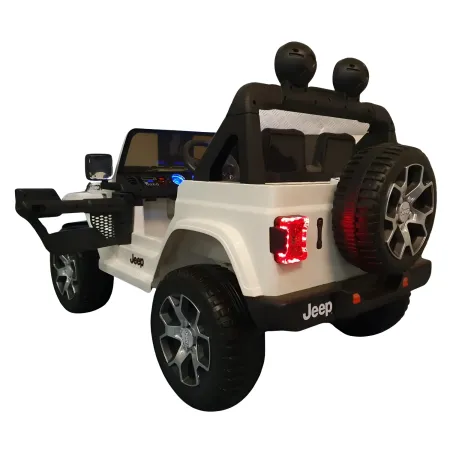 Macchina Jeep Wrangler a Batteria 12V Fuoristrada Bianco per Bambini