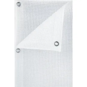 Telo Retinato Trasparente 350x200 cm Occhiellato PE Copertura Esterni