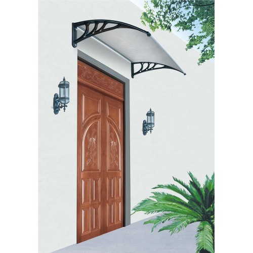 Pensilina Tettoia 100x80 Alveolare Opaca Policarbonato Esterno Copertura Porta