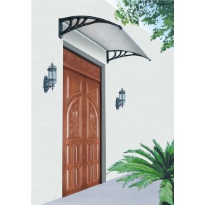 Pensilina Tettoia 100x80 Opaco in Policarbonato Compatto Copertura Trasparente 2