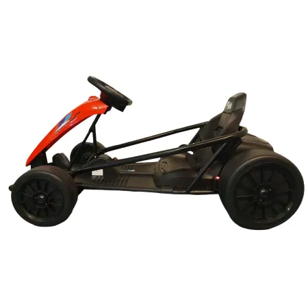 Go Kart Elettrico Rosso da 24V Macchina Drift Cavalcabile per Bambini