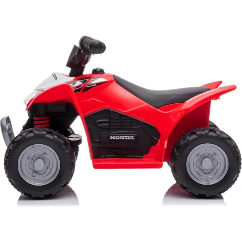 Quad Elettrico per Bambini Rosso Honda 7,2V con Luci LED Ricaricabile