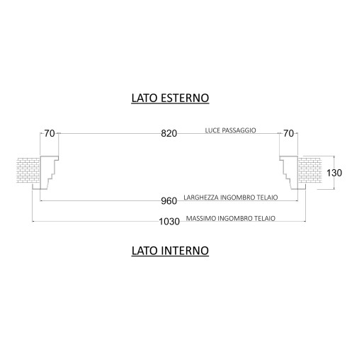 Porta blindata Easy grigia 82x193 cm ingresso sicurezza