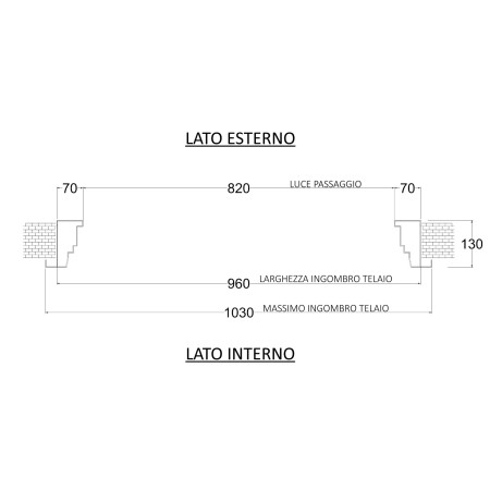 Porta Blindata di Sicurezza Easy Bianca 82x193 cm per Ingresso