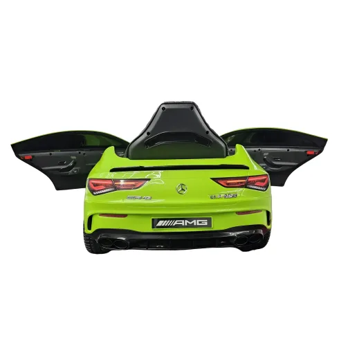 Auto Elettrica Bambini Mercedes CLA 12V Verde con Telecomando e LED
