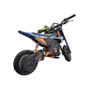 Bicicletta Elettrica Cross per Bambini 24V X-Bike Blu con Sospensioni 2