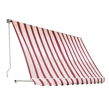 Tenda da Sole a Caduta 250x250 Riga Rossa con Bracci Senza Cassone