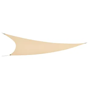 Tenda a Vela Triangolare 3x3 m Beige per Ombreggiare Giardino e Terrazzo
