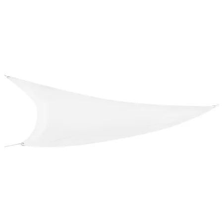 Tenda a Vela Triangolare 3x3 m Bianco per Ombreggiare Giardino e Terrazzo