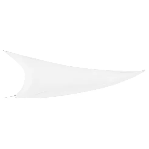 Vela Ombreggiante Triangolare 3,6x3,6 m Bianco Idrorepellente da Esterno