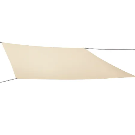 Tenda a Vela Quadrata 3x3 m Beige Ombreggiante per Giardino e Terrazzo