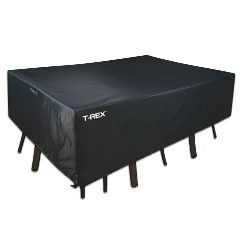 Copertura Tavolo e Sedie 173x215x90 cm Poliestere Nero Impermeabile