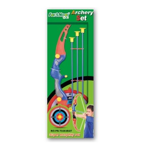 Set Arciere Kid Bambini Arco in Plastica 3 Frecce Ventosa Bersaglio da Appendere 2