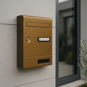 Cassetta Postale in Alluminio Bronzato Componibile per Interno 2