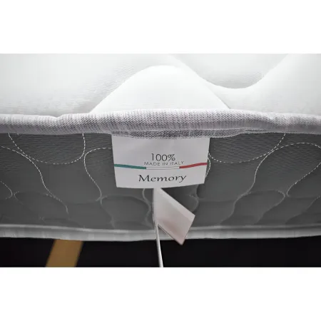 Materasso Matrimoniale Memory Lato Invernale 160x200x25 Bordo Grigio