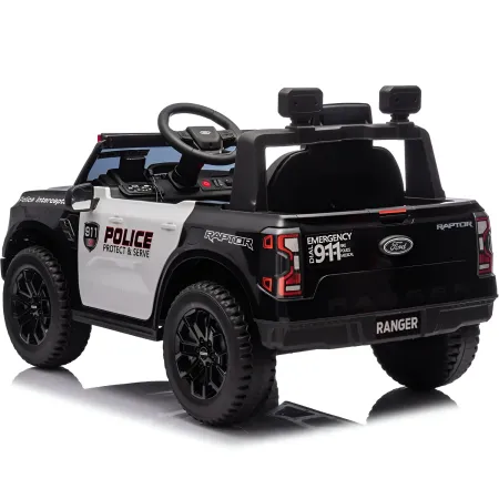 Macchina Elettrica Bambini Ford Raptor Polizia 10.8V LED e Telecomando