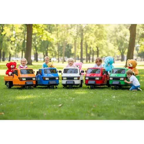 Ape Car Piaggio Elettrica per Bambini Beige con Ruote EVA e Telecomando