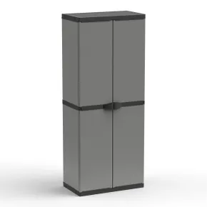Armadio Portascope con Ripiani in Resina Modulare per Esterno Balcone