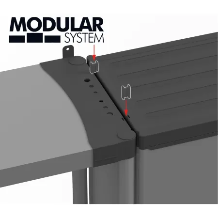 Armadio in Resina PVC da Esterno Tuttopiani Modulare Ripiani Balcone