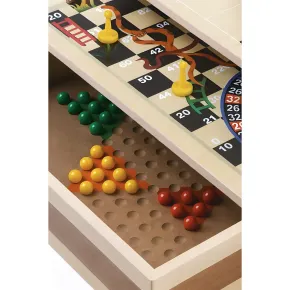 Scacchiera Multigioco 10 in 1 in Legno con Cassettiera Portapedine 2