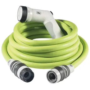 Tubo da Giardino Estensibile 15 m con Pistola per Irrigazione Multigetto