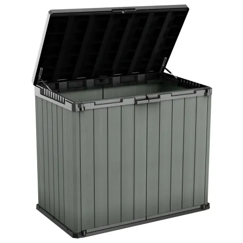 Baule Porta Attrezzi Keter in Resina 1150 L Verde da Giardino Impermeabile