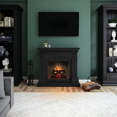 Camino Elettrico Magna Tagu PowerFlame2 Nero 1600W