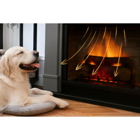 Camino Elettrico Magna Tagu PowerFlame2 Nero 1600W