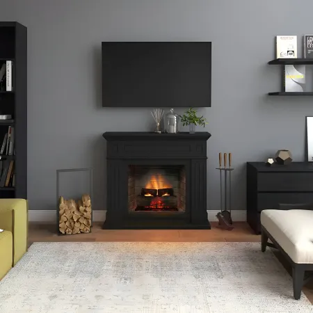Camino Elettrico Nero Tagu Larsen PowerFlame2 1600w