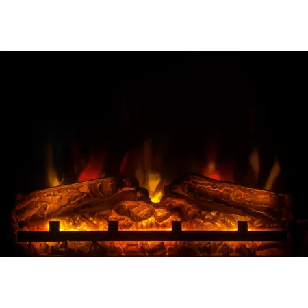 Caminetto Finto Decorativo Elettrico Tagu Frode con Cornice in Legno Grigio
