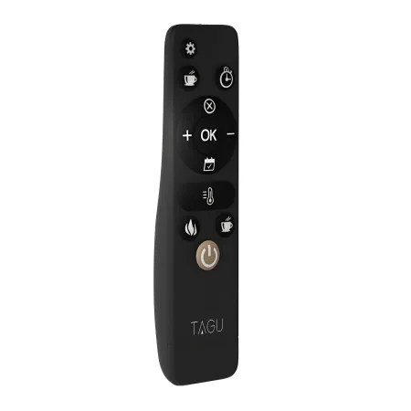 Tagu Larsen Camino Elettrico Fiamma Led Cornice in Legno Bianco