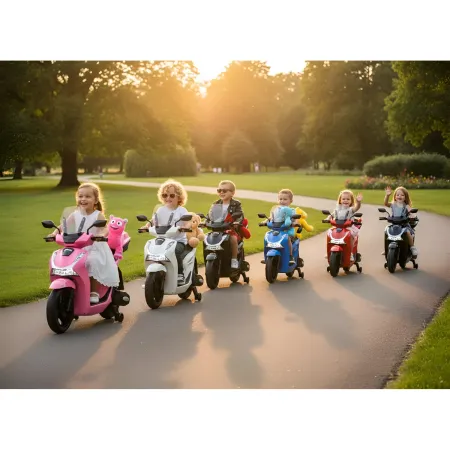 Moto Elettrica per Bambini 12V Scooter Rosso Honda SH125