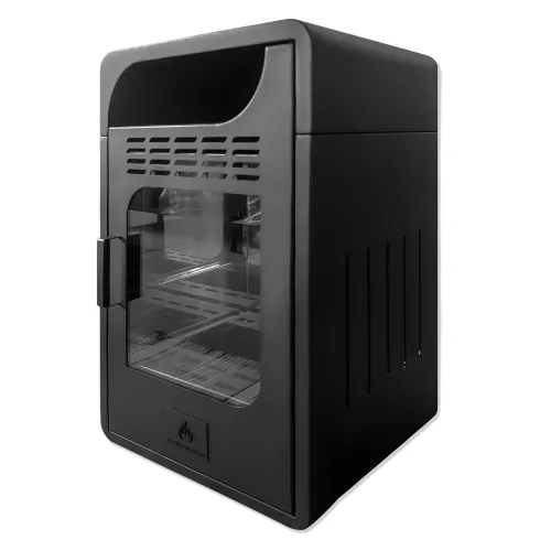 Stufa a Bioetanolo Ventilata 3 kW a Pavimento Bruciatore 1,5 lt Nero